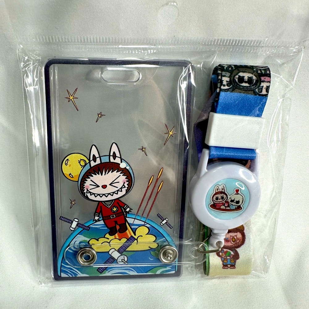 Labubu The Monsters Over the Moon Badge Holder & ID Lanyards